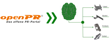 Open PR Logo mit Grafik von Gehirn